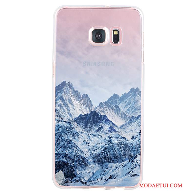 Futerał Samsung Galaxy S6 Edge Silikonowe Niebieskina Telefon, Etui Samsung Galaxy S6 Edge Torby Anti-fall