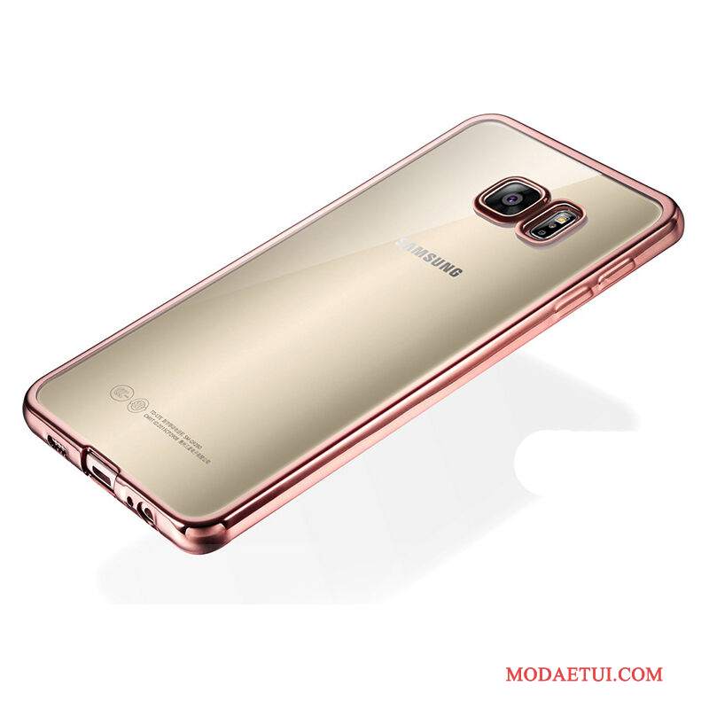 Futerał Samsung Galaxy S6 Ochraniacz Przezroczysty Różowe, Etui Samsung Galaxy S6 Miękki Na Telefon Poszycie
