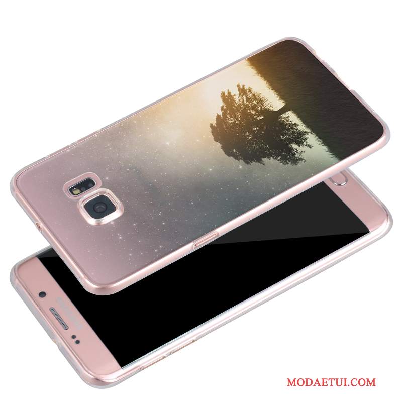 Futerał Samsung Galaxy S6 Torby Na Telefon Anti-fall, Etui Samsung Galaxy S6 Silikonowe Różowe