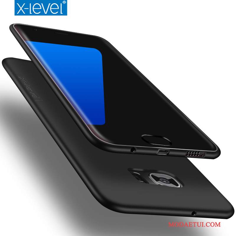 Futerał Samsung Galaxy S7 Edge Miękki Cienkiena Telefon, Etui Samsung Galaxy S7 Edge Silikonowe Czarny Anti-fall