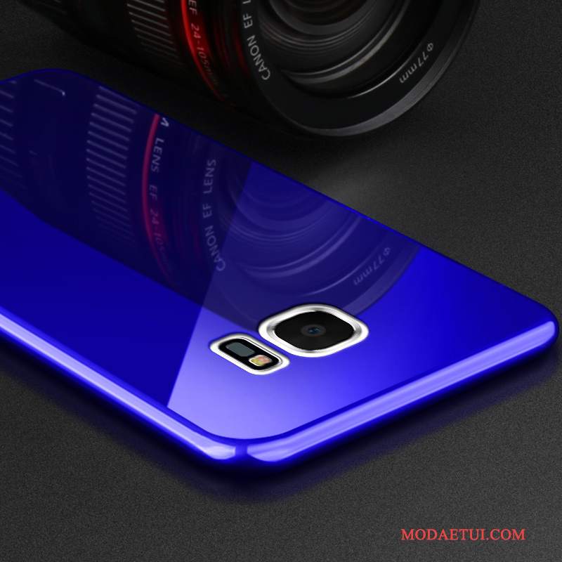 Futerał Samsung Galaxy S7 Edge Wspornik Osobowość Proste, Etui Samsung Galaxy S7 Edge Nubuku Niebieski