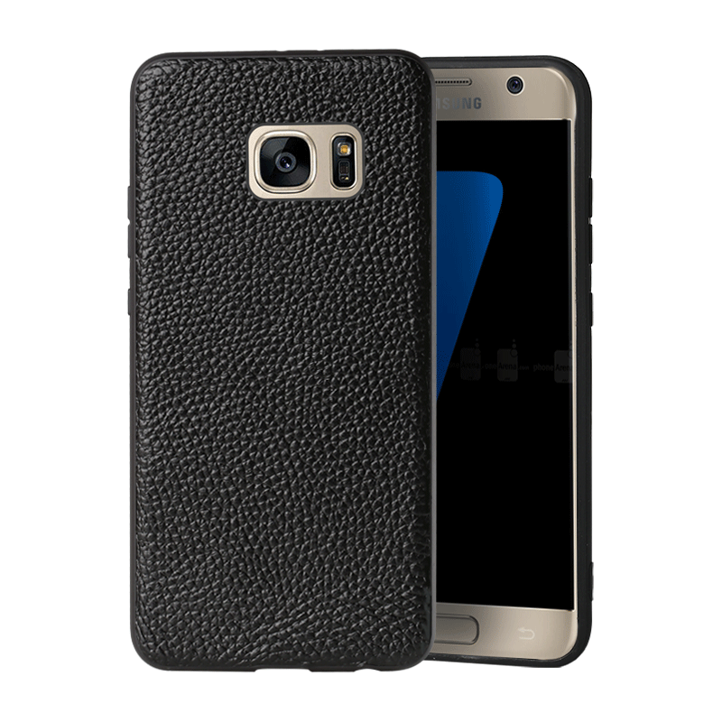 Futerał Samsung Galaxy S7 Torby Czarnyna Telefon, Etui Samsung Galaxy S7 Skóra Tendencja Eleganckie