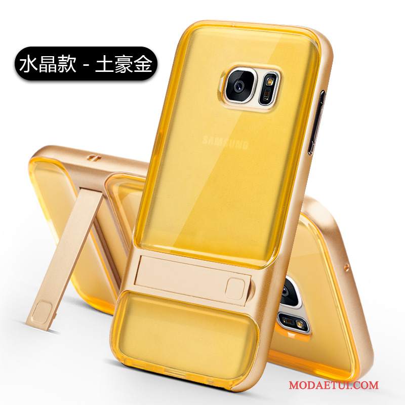 Futerał Samsung Galaxy S7 Wspornik Na Telefon Nowy, Etui Samsung Galaxy S7 Ochraniacz Złoto Anti-fall