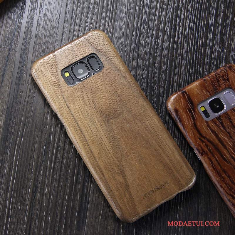 Futerał Samsung Galaxy S8+ Drewniany Modna Marka Cienkie, Etui Samsung Galaxy S8+ Litego Drewna Na Telefon Khaki