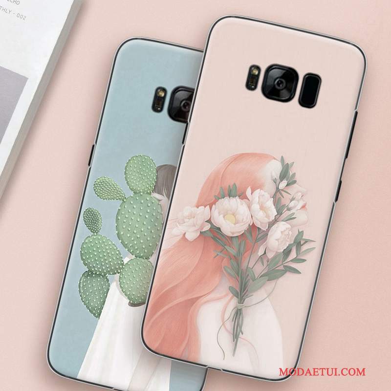 Futerał Samsung Galaxy S8 Kolor Na Telefon Trudno, Etui Samsung Galaxy S8 Ochraniacz Sztuka Różowe