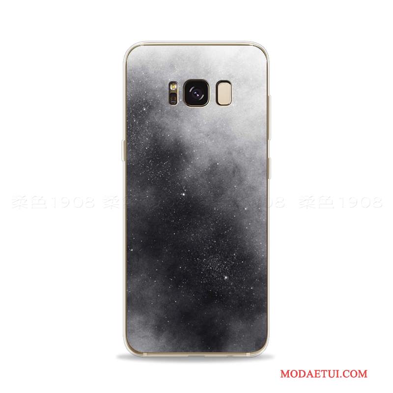 Futerał Samsung Galaxy S8 Kreatywne Na Telefon Osobowość, Etui Samsung Galaxy S8 Miękki Czarny Biały