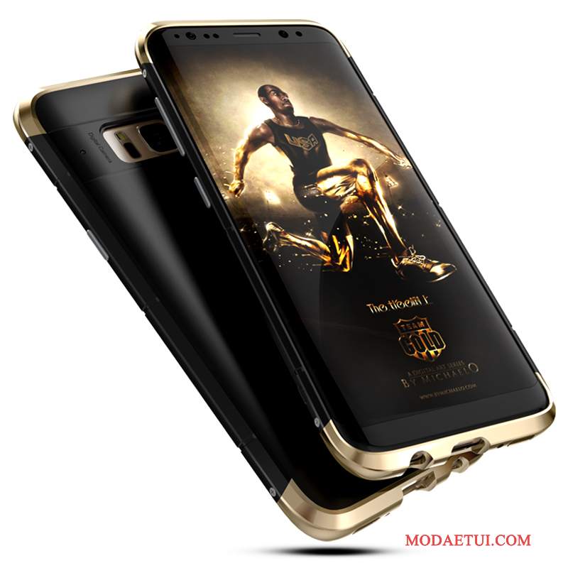 Futerał Samsung Galaxy S8 Kreatywne Osobowość Anti-fall, Etui Samsung Galaxy S8 Metal Modna Marka Czarny