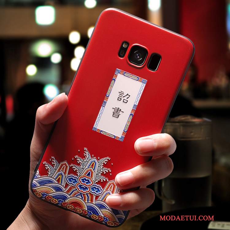 Futerał Samsung Galaxy S8+ Kreatywne Tendencja Zakochani, Etui Samsung Galaxy S8+ Ochraniacz Osobowość Czerwony