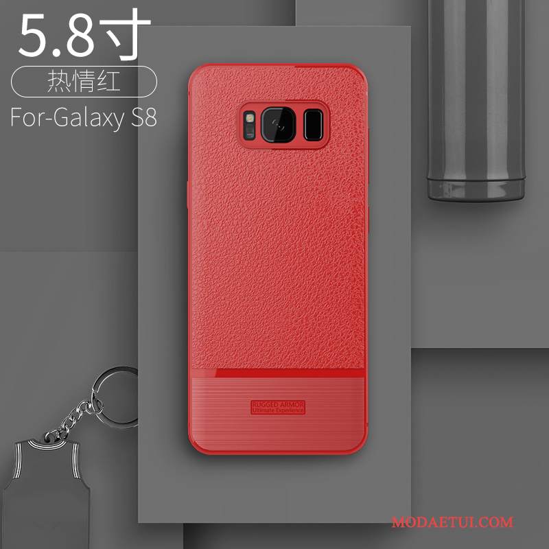 Futerał Samsung Galaxy S8 Ochraniacz Na Telefon Osobowość, Etui Samsung Galaxy S8 Kreatywne Tendencja Czerwony