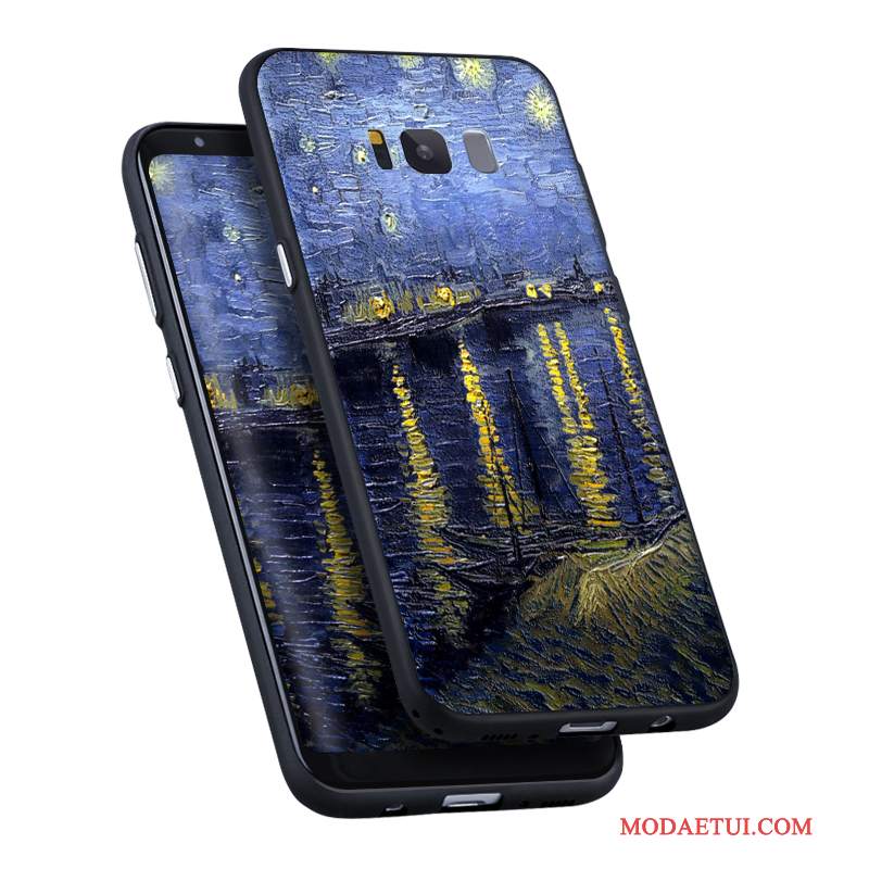 Futerał Samsung Galaxy S8 Ochraniacz Na Telefon Tendencja, Etui Samsung Galaxy S8 Torby Wiszące Ozdoby Ciemno Niebieski