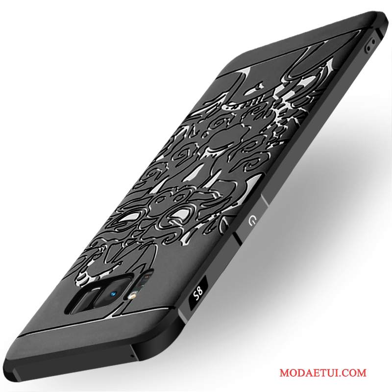 Futerał Samsung Galaxy S8+ Silikonowe Anti-fallna Telefon, Etui Samsung Galaxy S8+ Miękki Tendencja Czarny
