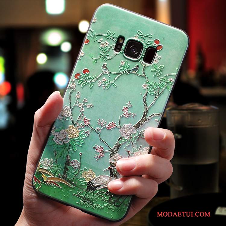 Futerał Samsung Galaxy S8+ Silikonowe Zielony Anti-fall, Etui Samsung Galaxy S8+ Torby Na Telefon Osobowość