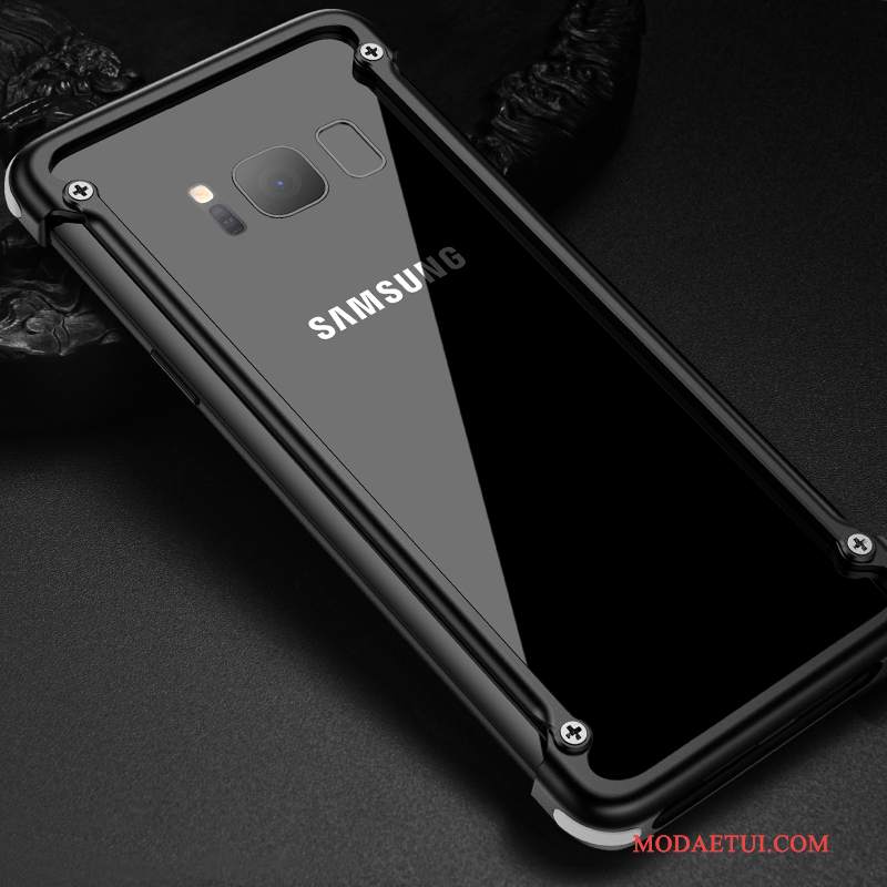Futerał Samsung Galaxy S8 Torby Czarnyna Telefon, Etui Samsung Galaxy S8 Ochraniacz Osobowość Granica