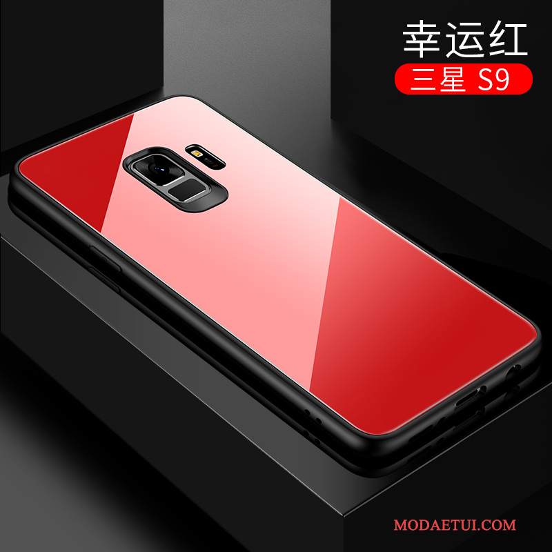 Futerał Samsung Galaxy S9 Kreatywne Czerwonyna Telefon, Etui Samsung Galaxy S9 Ochraniacz Szkło Cienka