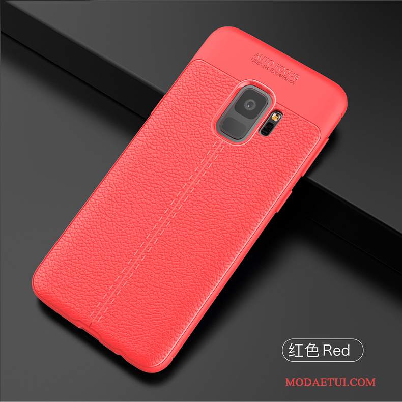 Futerał Samsung Galaxy S9+ Miękki Wzór Czerwony, Etui Samsung Galaxy S9+ Torby Anti-fallna Telefon
