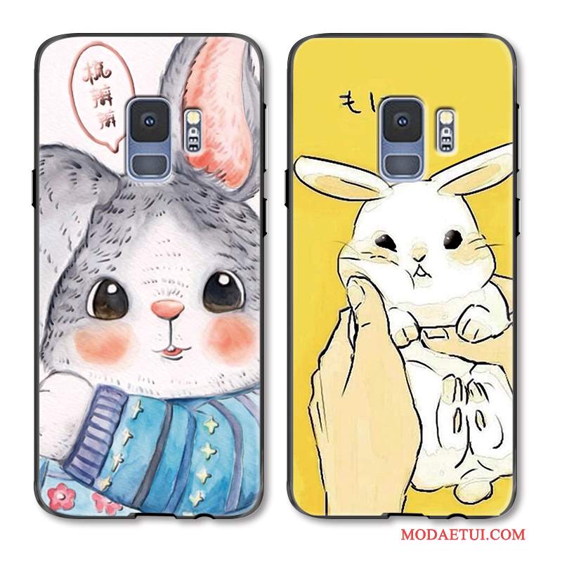 Futerał Samsung Galaxy S9 Relief Bunnyna Telefon, Etui Samsung Galaxy S9 Moda Żółty Anti-fall