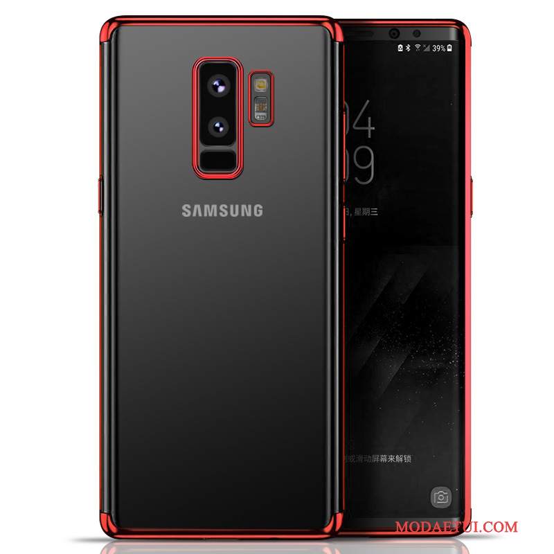 Futerał Samsung Galaxy S9 Silikonowe Przezroczysty Czerwony, Etui Samsung Galaxy S9 Miękki Na Telefon Anti-fall