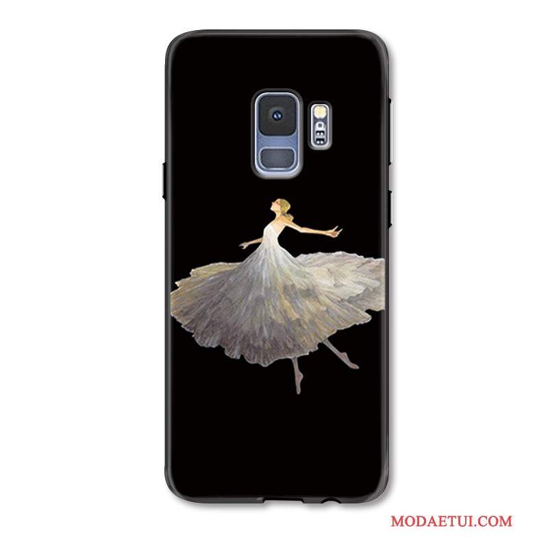 Futerał Samsung Galaxy S9 Torby Anti-fall Nubuku, Etui Samsung Galaxy S9 Kreatywne Osobowość Czarny