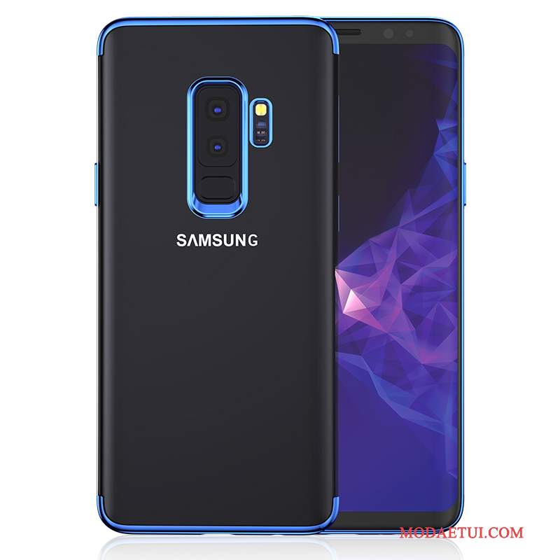 Futerał Samsung Galaxy S9+ Torby Tendencja Ciemno Niebieski, Etui Samsung Galaxy S9+ Silikonowe Cienkie Przezroczysty