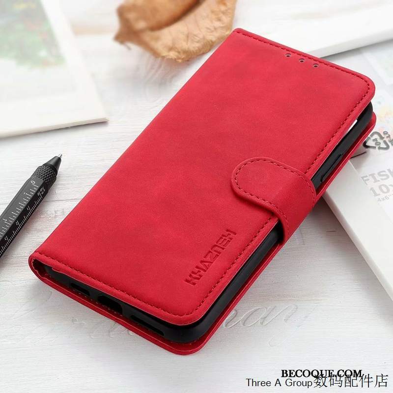 Futerał Sony Xperia 1 Ii Pokrowce Anti-fallna Telefon, Etui Sony Xperia 1 Ii Skóra Czerwony Karta