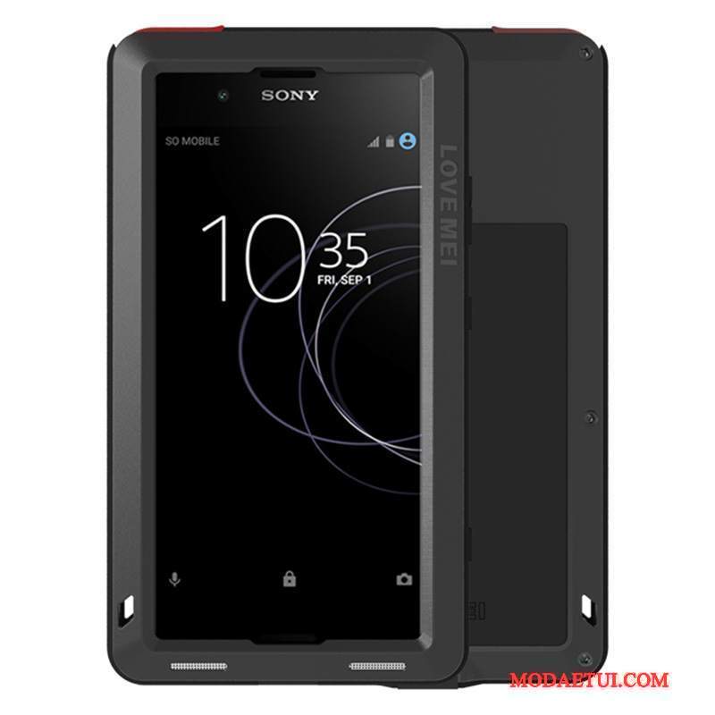 Futerał Sony Xperia Xa1 Plus Ochraniacz Czarny Anti-fall, Etui Sony Xperia Xa1 Plus Torby Na Telefon Trzy Mechanizmy Obronne