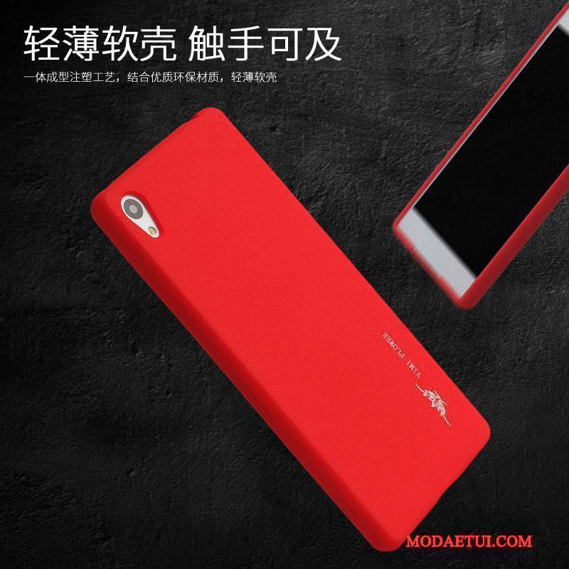 Futerał Sony Xperia Xa1 Ultra Torby Czerwonyna Telefon, Etui Sony Xperia Xa1 Ultra Miękki Nubuku Anti-fall