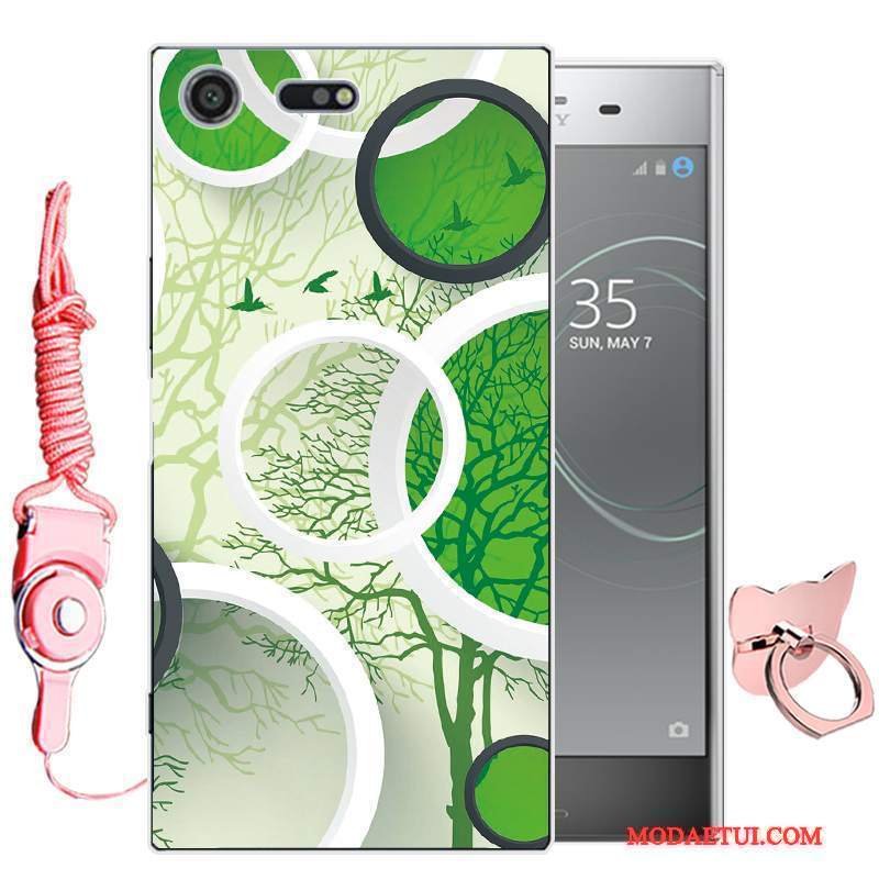 Futerał Sony Xperia Xz Premium Miękki Zielonyna Telefon, Etui Sony Xperia Xz Premium Kreskówka