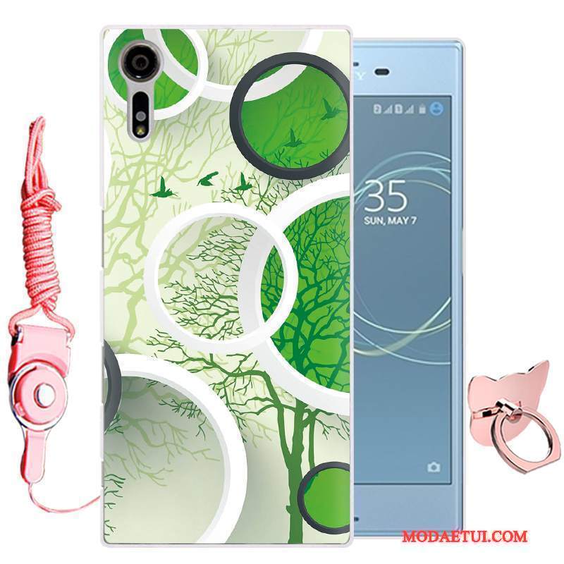 Futerał Sony Xperia Xz Silikonowe Zielonyna Telefon, Etui Sony Xperia Xz Ochraniacz