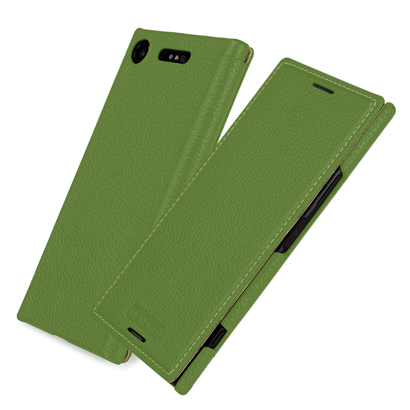 Futerał Sony Xperia Xz1 Compact Skóra Ciemnona Telefon, Etui Sony Xperia Xz1 Compact Pokrowce Zielony Anti-fall
