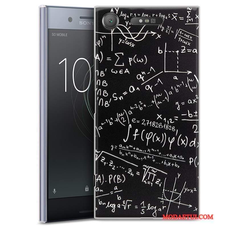 Futerał Sony Xperia Xz1 Kreatywne Osobowośćna Telefon, Etui Sony Xperia Xz1 Relief Czarny