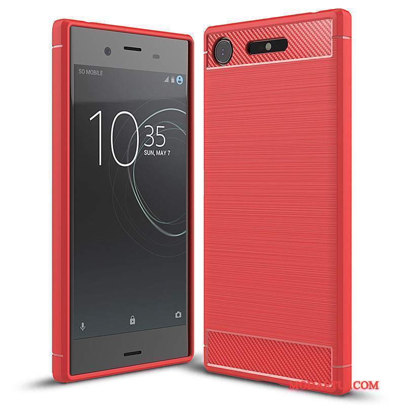 Futerał Sony Xperia Xz1 Miękki Czerwonyna Telefon, Etui Sony Xperia Xz1 Torby