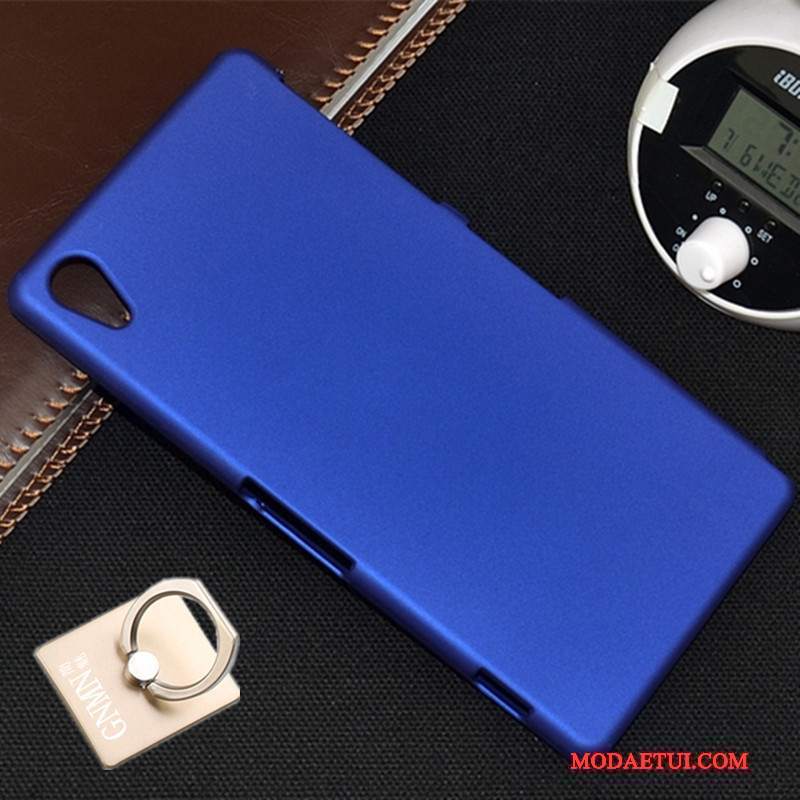 Futerał Sony Xperia Z1 Ochraniacz Nubuku Niebieski, Etui Sony Xperia Z1 Trudnona Telefon