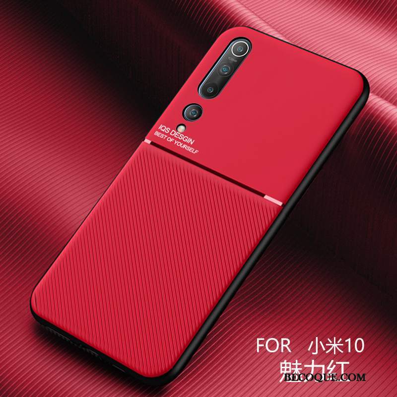 Futerał Xiaomi Mi 10 Torby Cienkie Czerwony, Etui Xiaomi Mi 10 Miękki Mały Wzór