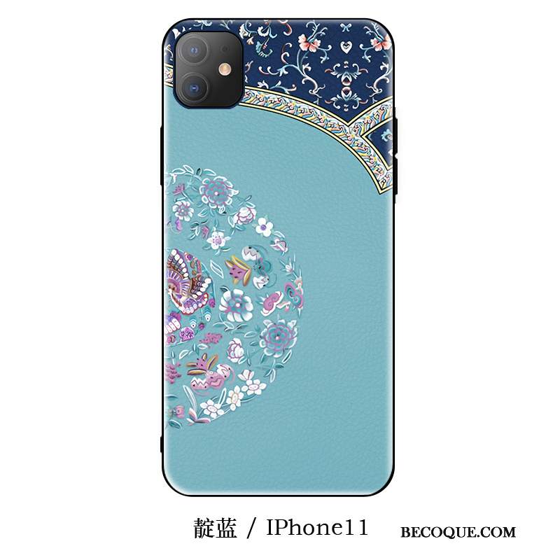 Futerał iPhone 11 Silikonowe Chiński Styl Modna Marka, Etui iPhone 11 Miękki Wiszące Ozdoby Anti-fall