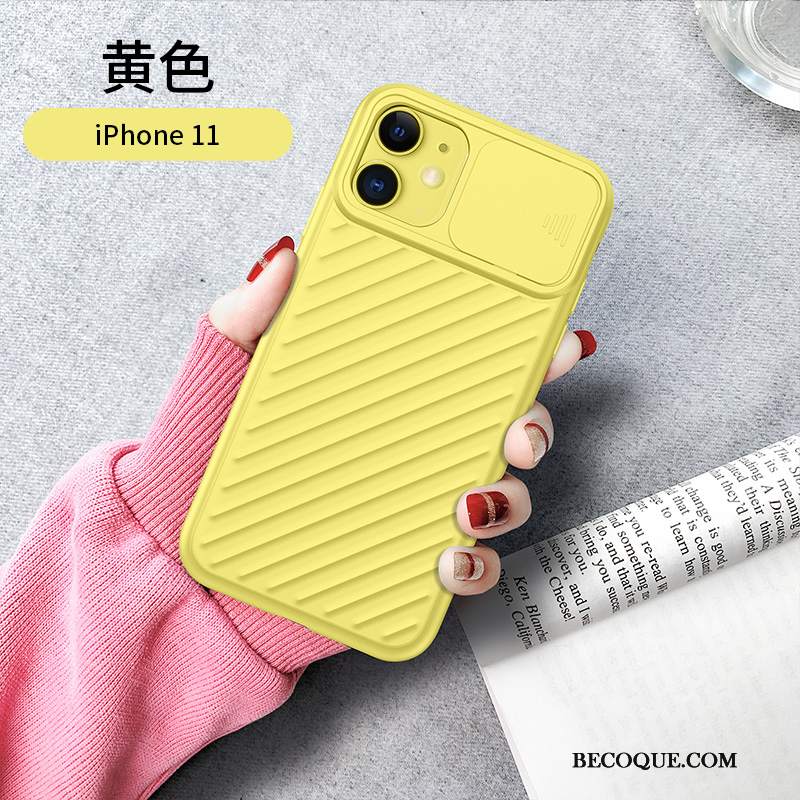 Futerał iPhone 11 Torby Modna Markana Telefon, Etui iPhone 11 Silikonowe Żółty Anti-fall