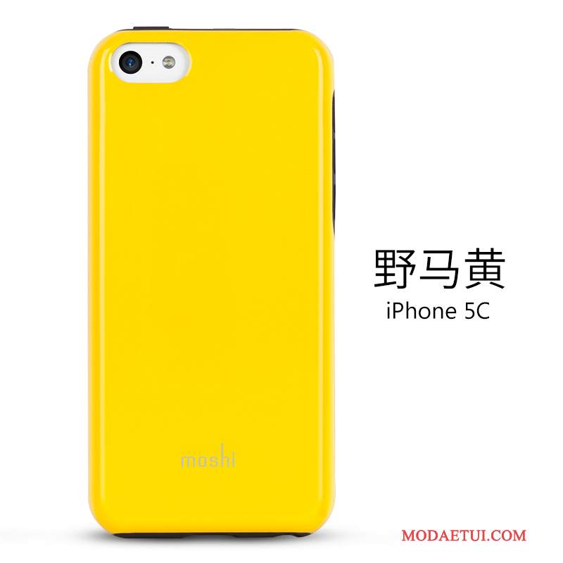 Futerał iPhone 5c Ochraniacz Żółty Cienkie, Etui iPhone 5c Na Telefon