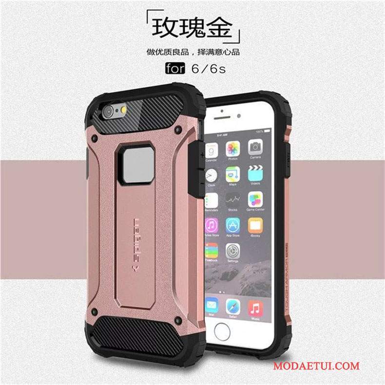 Futerał iPhone 6/6s Metal Balonna Telefon, Etui iPhone 6/6s Silikonowe Anti-fall Różowe