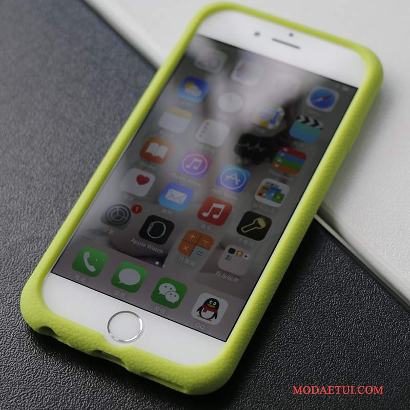 Futerał iPhone 6/6s Miękki Zielony Płótno, Etui iPhone 6/6s Silikonowe Anti-fall