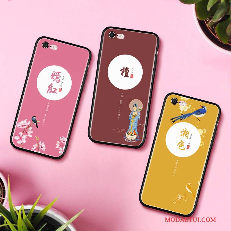 Futerał iPhone 6/6s Plus Kolor Sztuka Chiński Styl, Etui iPhone 6/6s Plus Kreatywne Szkłona Telefon