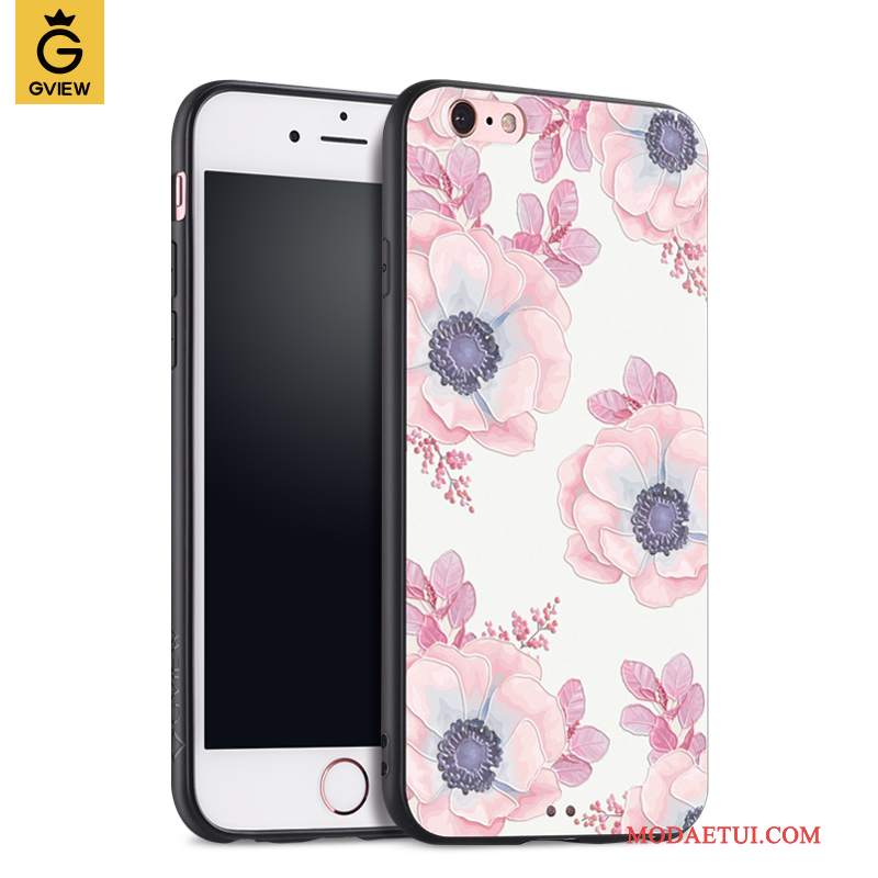 Futerał iPhone 6/6s Plus Silikonowe Na Telefon Eleganckie, Etui iPhone 6/6s Plus Modna Marka Różowe