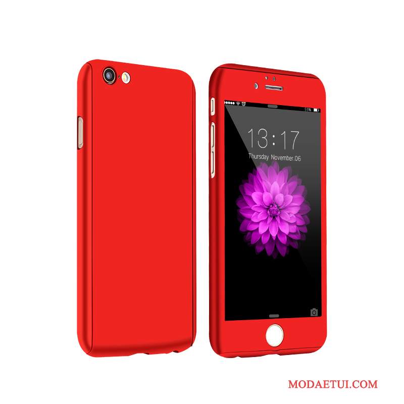 Futerał iPhone 6/6s Plus Torby Czerwony Nubuku, Etui iPhone 6/6s Plus Anti-fall Trudno