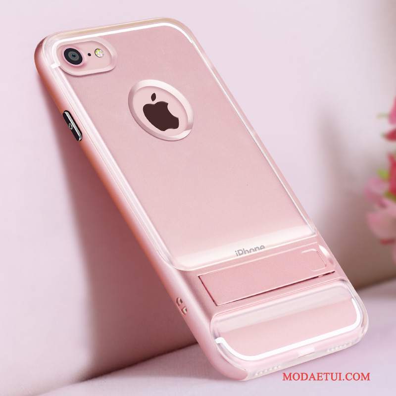 Futerał iPhone 7 Miękki Różowe Osobowość, Etui iPhone 7 Wspornik Na Telefon