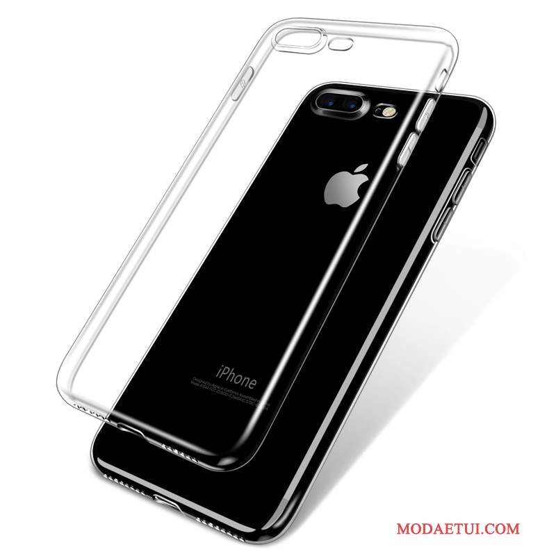 Futerał iPhone 7 Ochraniacz Biały Anti-fall, Etui iPhone 7 Miękki Na Telefon Przezroczysty