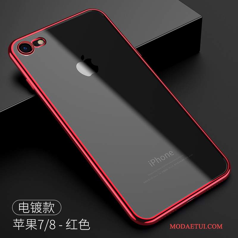 Futerał iPhone 7 Torby Przezroczystyna Telefon, Etui iPhone 7 Silikonowe Nowy Czerwony