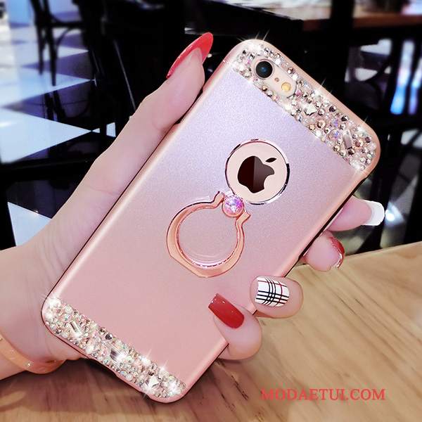 Futerał iPhone 8 Luksusowy Osobowość Różowe, Etui iPhone 8 Kreatywne Ringna Telefon