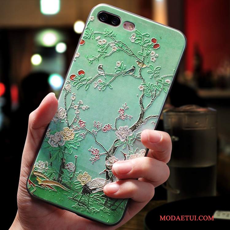 Futerał iPhone 8 Miękki Wiszące Ozdoby Anti-fall, Etui iPhone 8 Silikonowe Nowy Chiński Styl