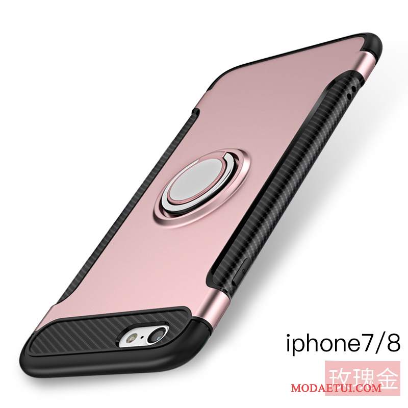 Futerał iPhone 8 Ochraniacz Różowe Ring, Etui iPhone 8 Torby Na Telefon