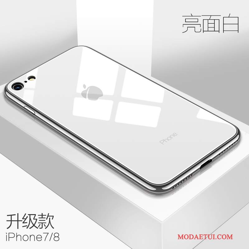 Futerał iPhone 8 Plus Silikonowe Szkło Anti-fall, Etui iPhone 8 Plus Biały Nowy