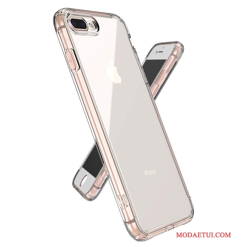Futerał iPhone 8 Plus Torby Różowena Telefon, Etui iPhone 8 Plus Silikonowe Przezroczysty Anti-fall
