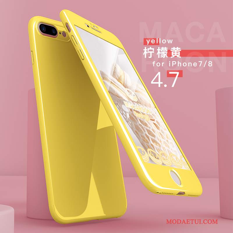 Futerał iPhone 8 Torby Anti-fall Żółty, Etui iPhone 8 Ochraniacz Na Telefon Tendencja